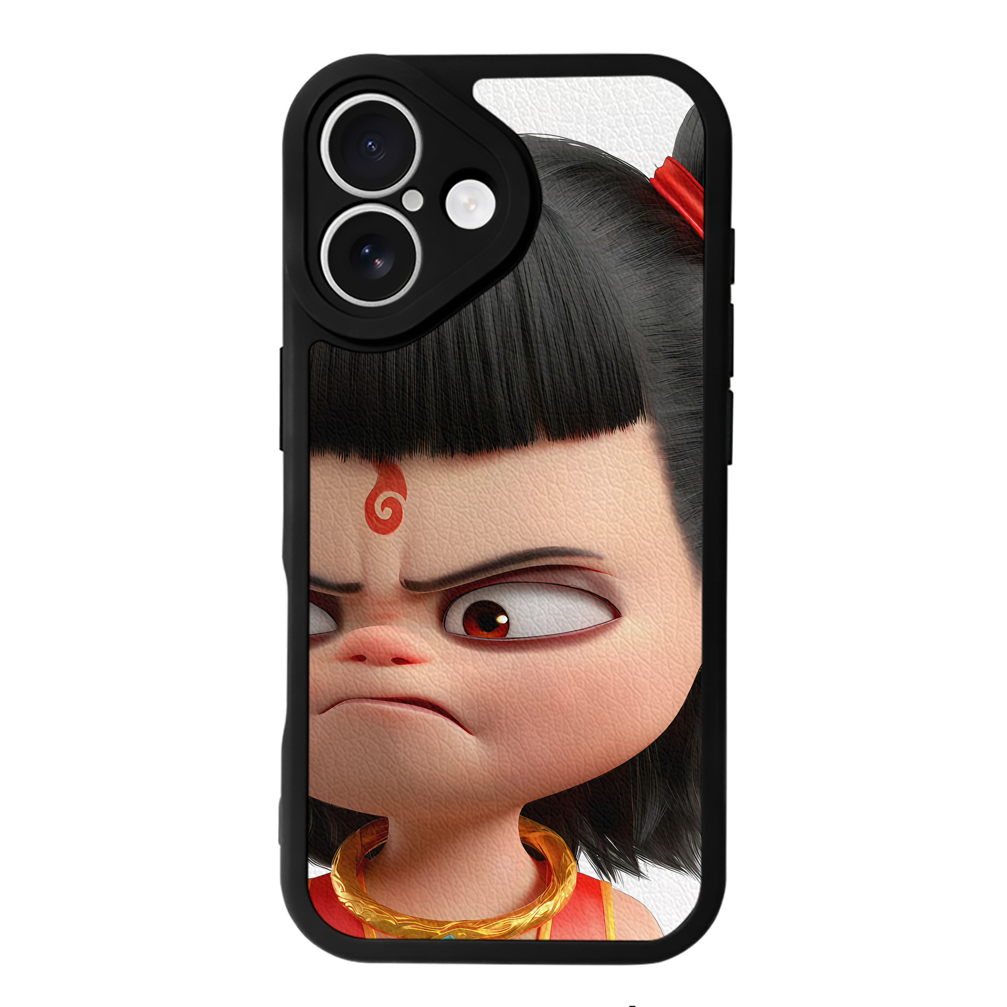 （画像用） Ne Zha 2 ナタ 魔童の大暴れ 【iPhone 16シリーズ対応】シリコンスマホケース（レザー調） 材質：シリコン